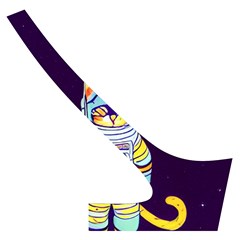 Cat Astronaut Space Retro Universe Cross Back Hipster Bikini Set from ArtsNow.com Back Right