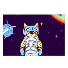 Cat Astronaut Space Retro Universe Waist Pouch (Large) from ArtsNow.com Loop