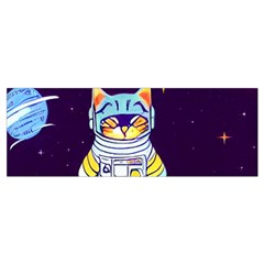 Cat Astronaut Space Retro Universe Wristlet Pouch Bag (Small) from ArtsNow.com Bottom