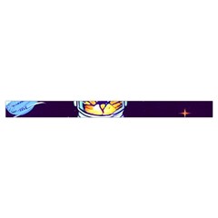 Cat Astronaut Space Retro Universe Wristlet Pouch Bag (Small) from ArtsNow.com Strap Outside