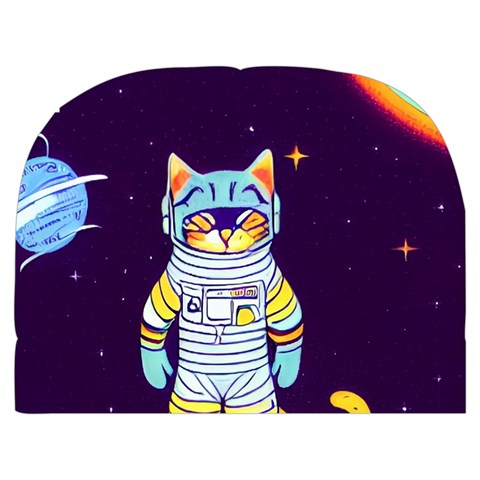 Cat Astronaut Space Retro Universe Make Up Case (Medium) from ArtsNow.com Back