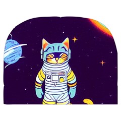 Cat Astronaut Space Retro Universe Make Up Case (Medium) from ArtsNow.com Back