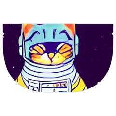 Cat Astronaut Space Retro Universe Make Up Case (Medium) from ArtsNow.com Side Left