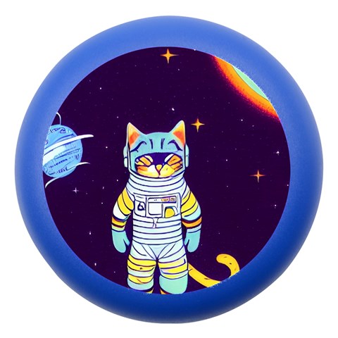 Cat Astronaut Space Retro Universe Dento Box with Mirror from ArtsNow.com Front