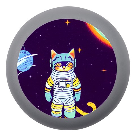 Cat Astronaut Space Retro Universe Dento Box with Mirror from ArtsNow.com Front