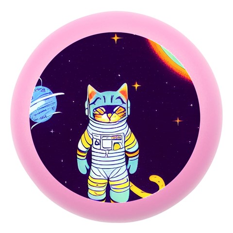 Cat Astronaut Space Retro Universe Dento Box with Mirror from ArtsNow.com Front