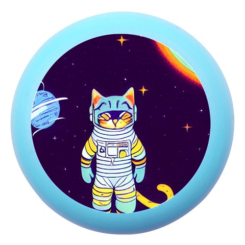 Cat Astronaut Space Retro Universe Dento Box with Mirror from ArtsNow.com Front