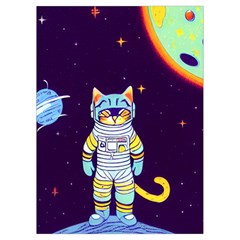 Cat Astronaut Space Retro Universe Playing Cards Single Design (Rectangle) with Custom Box from ArtsNow.com Card