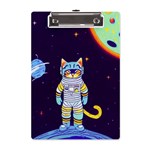 Cat Astronaut Space Retro Universe A5 Acrylic Clipboard