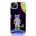 Cat Astronaut Space Retro Universe iPhone 14 Plus TPU UV Print Case