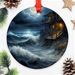 House Waves Storm Ornament (Round)