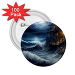 House Waves Storm 2.25  Buttons (100 pack) 