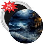 House Waves Storm 3  Magnets (100 pack)