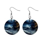 House Waves Storm Mini Button Earrings