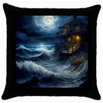 House Waves Storm Throw Pillow Case (Black)
