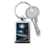 House Waves Storm Key Chain (Rectangle)