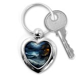 House Waves Storm Key Chain (Heart)