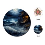 House Waves Storm Playing Cards Single Design (Round)