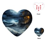 House Waves Storm Playing Cards Single Design (Heart)