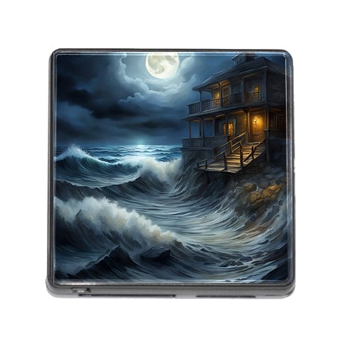 House Waves Storm Memory Card Reader (Square 5 Slot) from ArtsNow.com Front