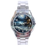 House Waves Storm Stainless Steel Analogue Watch