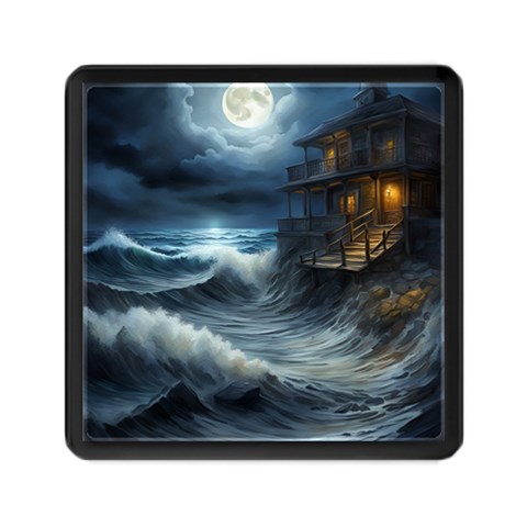 House Waves Storm Memory Card Reader (Square) from ArtsNow.com Front