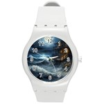 House Waves Storm Round Plastic Sport Watch (M)