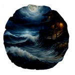 House Waves Storm Large 18  Premium Round Cushions
