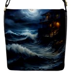 House Waves Storm Flap Closure Messenger Bag (S)