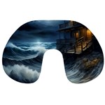 House Waves Storm Travel Neck Pillow