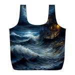 House Waves Storm Full Print Recycle Bag (L)