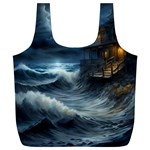 House Waves Storm Full Print Recycle Bag (XL)