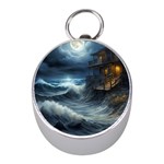 House Waves Storm Mini Silver Compasses