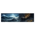 House Waves Storm Oblong Satin Scarf (16  x 60 )