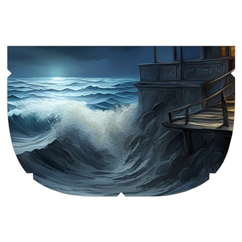 House Waves Storm Make Up Case (Small) from ArtsNow.com Side Right
