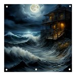 House Waves Storm Banner and Sign 3  x 3 