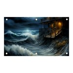 House Waves Storm Banner and Sign 5  x 3 