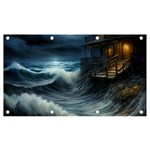 House Waves Storm Banner and Sign 7  x 4 