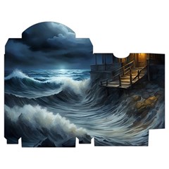 House Waves Storm Playing Cards Single Design (Rectangle) with Custom Box from ArtsNow.com Poker Box