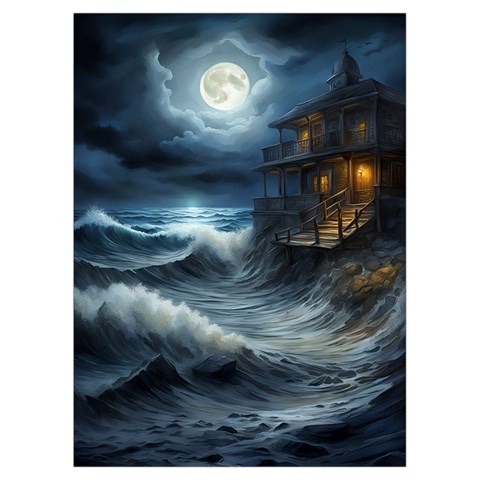 House Waves Storm Playing Cards Single Design (Rectangle) with Custom Box from ArtsNow.com Card