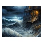 House Waves Storm Premium Plush Fleece Blanket (Large)