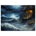 House Waves Storm Premium Plush Fleece Blanket (Extra Small)