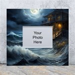 House Waves Storm White Wall Photo Frame 5  x 7 