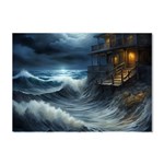 House Waves Storm Crystal Sticker (A4)
