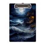 House Waves Storm A5 Acrylic Clipboard