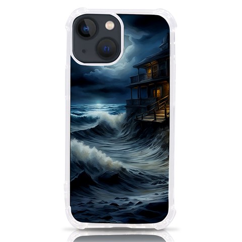 House Waves Storm iPhone 13 mini TPU UV Print Case from ArtsNow.com Front