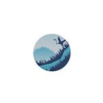 Swan Flying Bird Wings Waves Grass 1  Mini Magnets