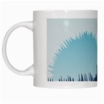 Swan Flying Bird Wings Waves Grass White Mug