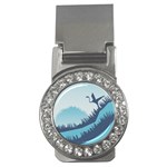 Swan Flying Bird Wings Waves Grass Money Clips (CZ) 