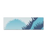 Swan Flying Bird Wings Waves Grass Sticker (Bumper)